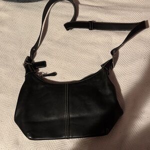 Coach Black Leather Shoulder Bag